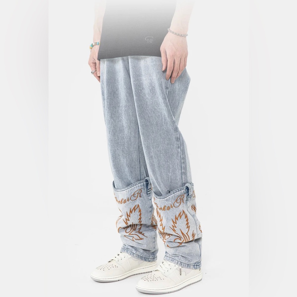 Made Extreme American Frontier Needlework Denim Jeans